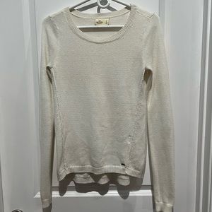 Hollister Cream Sweater, Sz S